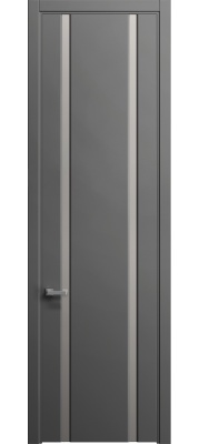 Межкомнатная дверь SKYLINE 102 Шелк, (331) Грифельный шелк, 600/700/800*2300 мм.